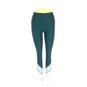 Apana Green with White/Mesh Detail Leggings